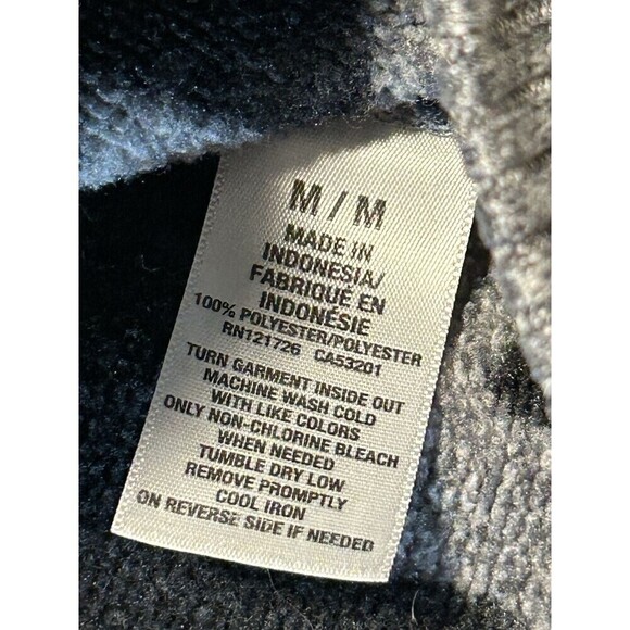 Aeropostale Women’s Snowflake Gray/black Warm Hoodie Jacket with Pockets Medium - Picture 5 of 7